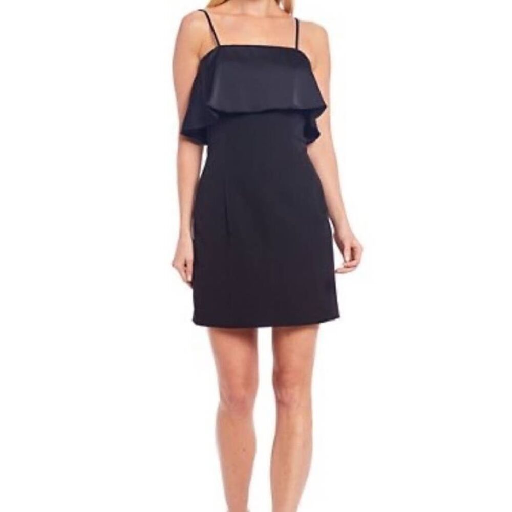 Gianni Bini Bailey Tiered Black Mini Dress Size 4